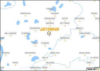 map of Jātrāpur