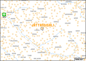 map of Jattān di Gali