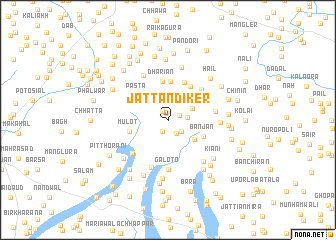 map of Jattān di Ker