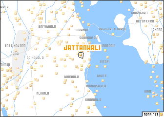 map of Jattānwāli