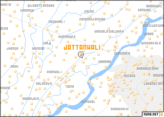 map of Jattānwāli