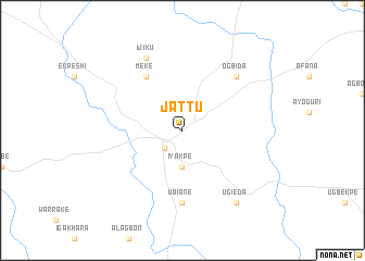 Jattu (Nigeria) map - nona.net