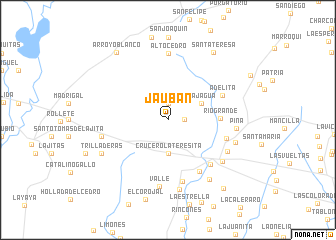 map of Jaubán