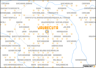 map of Jaubècuta