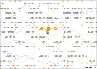 map of Jaudrais