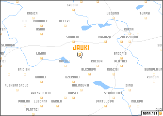 map of Jauki