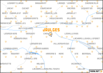 map of Jaulges