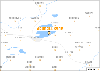 map of Jaunalūksne