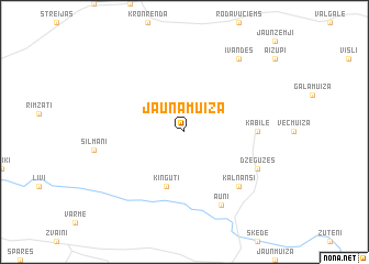 map of Jaunamuiža