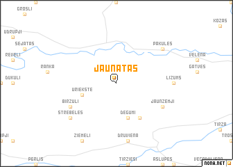 map of Jaunatas