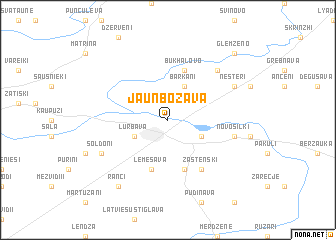 map of Jaunbozava