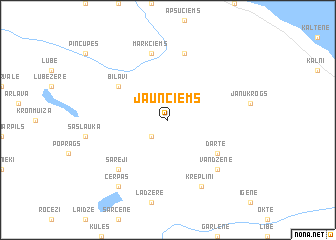 map of Jaunciems