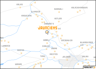 map of Jaunciems