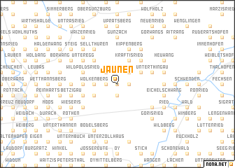 map of Jaunen