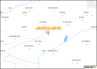 map of Jaungulbene