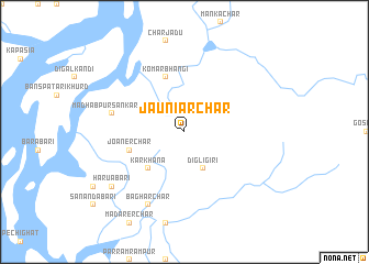 map of Jāuniār Char
