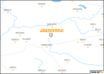 map of Jaunķempji