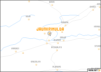 map of Jaunkrimulda