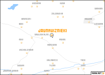 map of Jaunmuižnieki