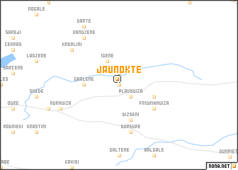 map of Jaunokte