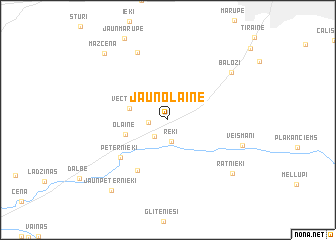 map of Jaunolaine