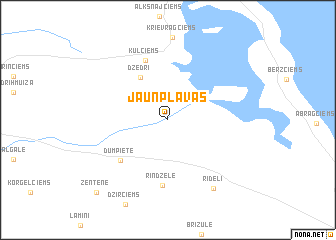 map of Jaunpļavas