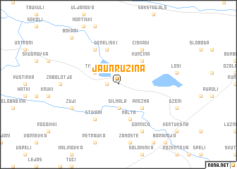 map of Jaunružina