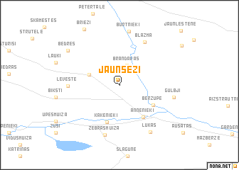 map of Jaunsēži