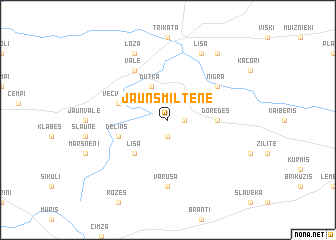 map of Jaunsmiltene