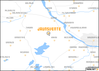 map of Jaunsvente