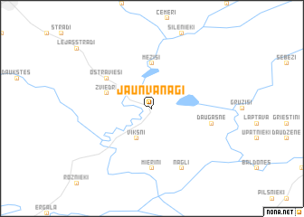 map of Jaunvanagi