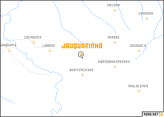 map of Jauquarinha