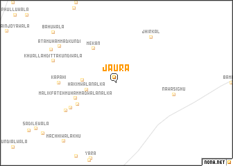 map of Jaura