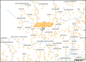 map of Jaur Bānda