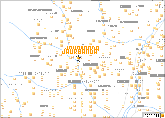 map of Jaur Bānda