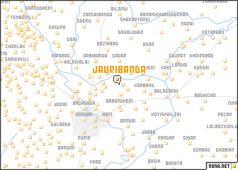 map of Jauri Bānda