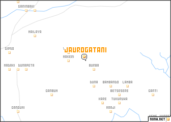 map of Jauro Gatani