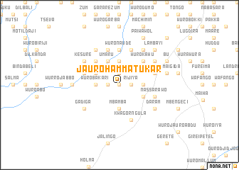 map of Jauro Hamma Tukar