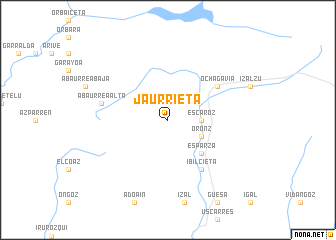 map of Jaurrieta