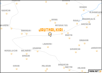 map of Jautmalkiai