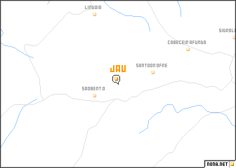 map of Jaú