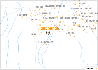 map of Javādābād