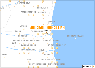 map of Javād ‘Alī Maḩalleh