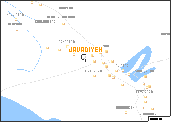 map of Javādīyeh