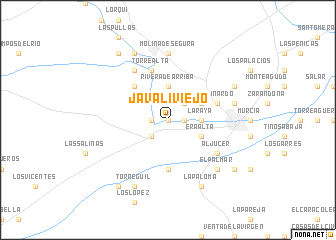 map of Javalí Viejo