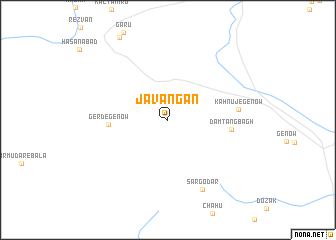 map of Javangān