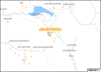 map of Javān Mardī