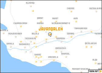 map of Javānqal‘eh