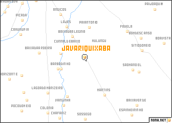 map of Javari Quixaba