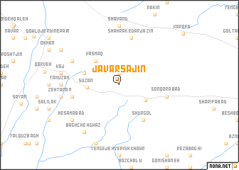 map of Jāvar Sajīn